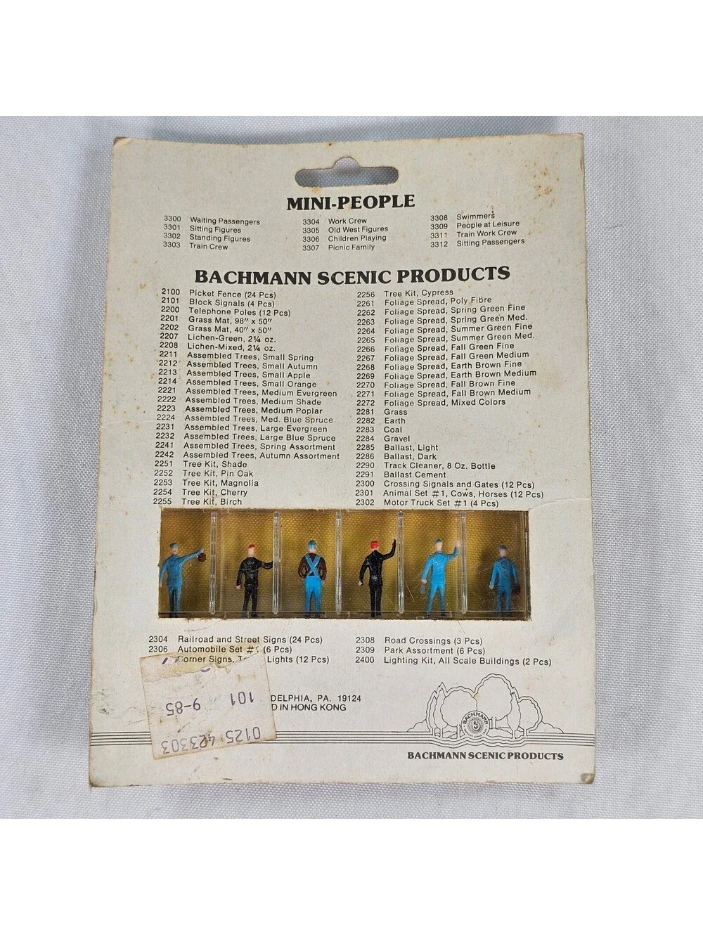 Bachmann Mini-People Train Crew HO Scale Hand Decorated Figures 42-3303 Vintage